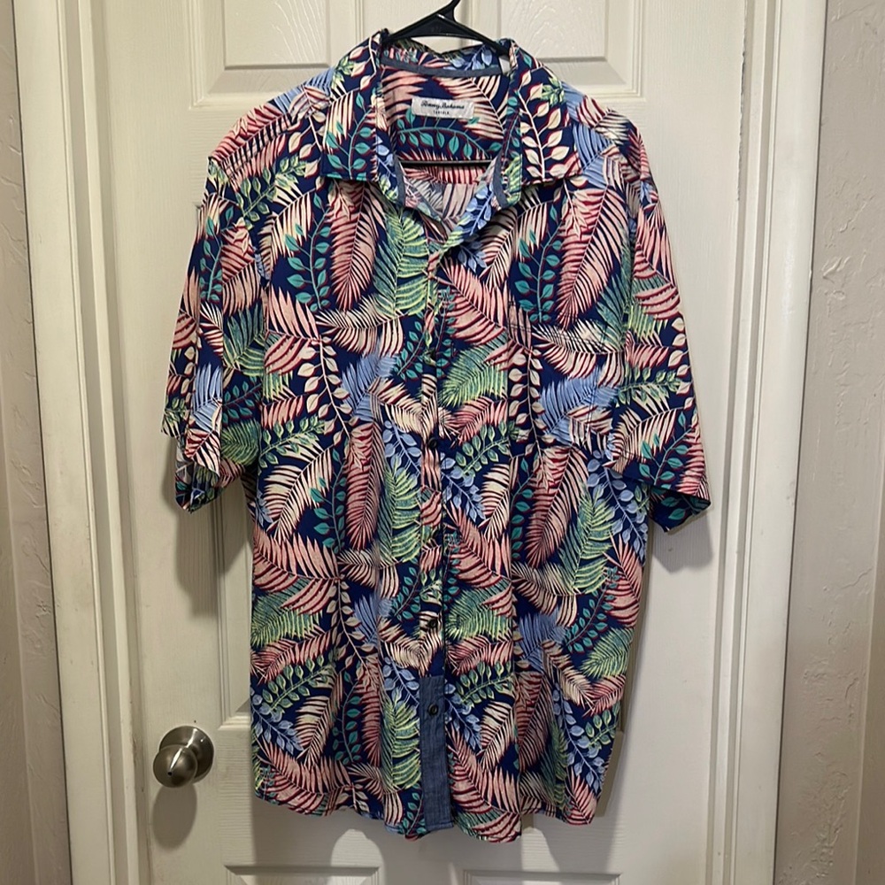 Tommy Bahama Multicolor Tropical Leaf Men's Shirt